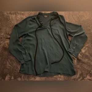 Lulus Hunter Green Blouse